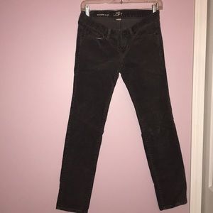 Ann Taylor LOFT corduroy grey pants size 2P